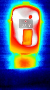 Horno Brinkmann imagen termográfica curado